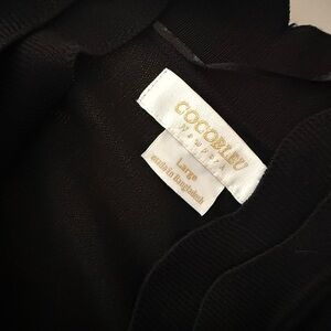 Cocobleu Black open cardigan Sweater